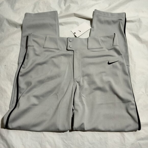 Nike Men's Vapor Select Baseball Pants Gray Black BQ5489-058 Mens Size L NWT - Picture 1 of 6